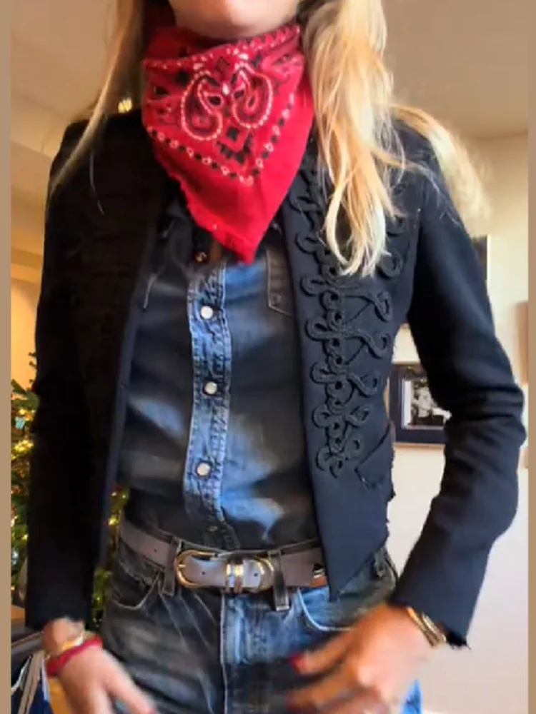 

Стильная винтажная куртка, элегантное, дерзкое и шикарное дизайнерское женское пальто, приталенное, модное, повседневное, для уличного стиля, весенняя женская верхняя одежда