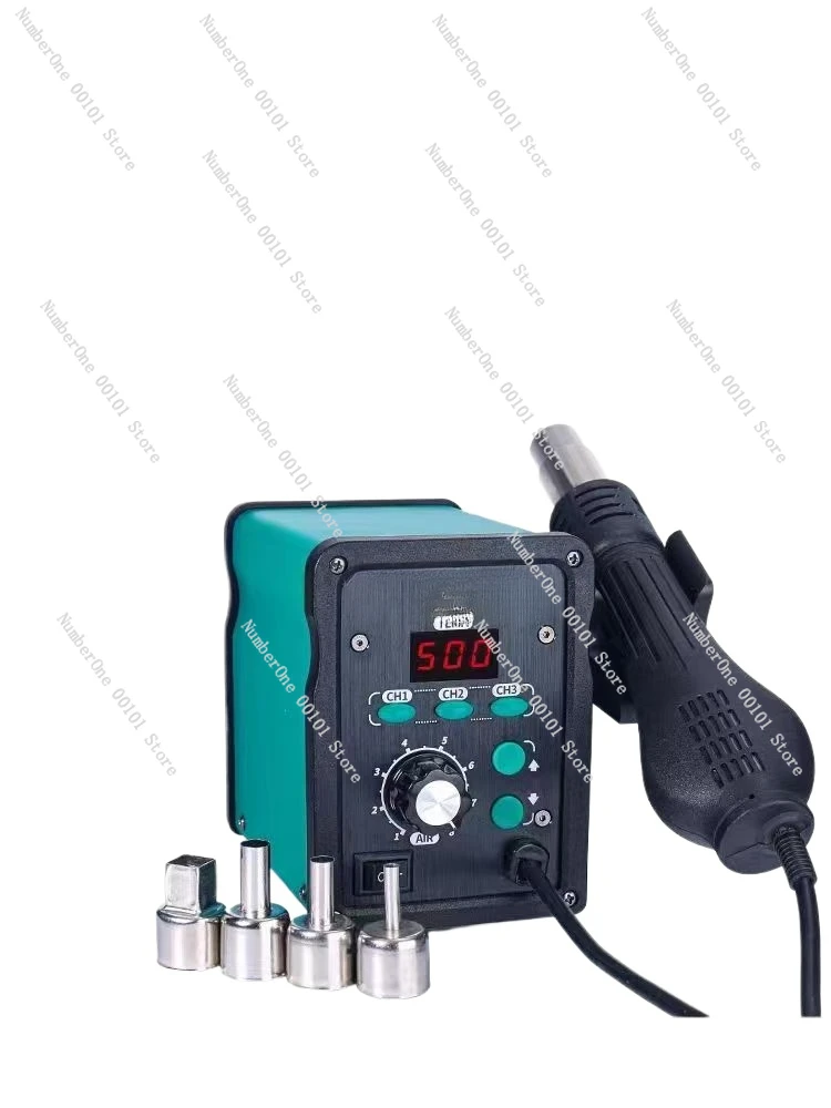 858D anti-static digital display fan model hot air dismantling and welding table hot air gun mobile phone maintenance tool