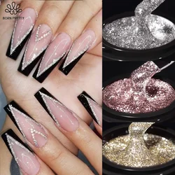 BORN PRETTY 5ml Super Sparkling Painting Gel Nail Polish Platinum Silver Gold Rose Glitter Graffiti Stripe Pull Line Nail UV Gel