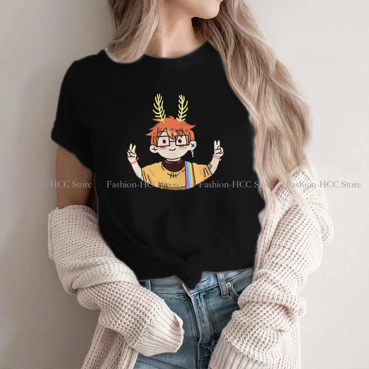 Awesome For Music Fan Casual Polyester TShirt Cavetown Lemon Boy England Singer Musician Style Tops Leisure T Shirt Women Tee