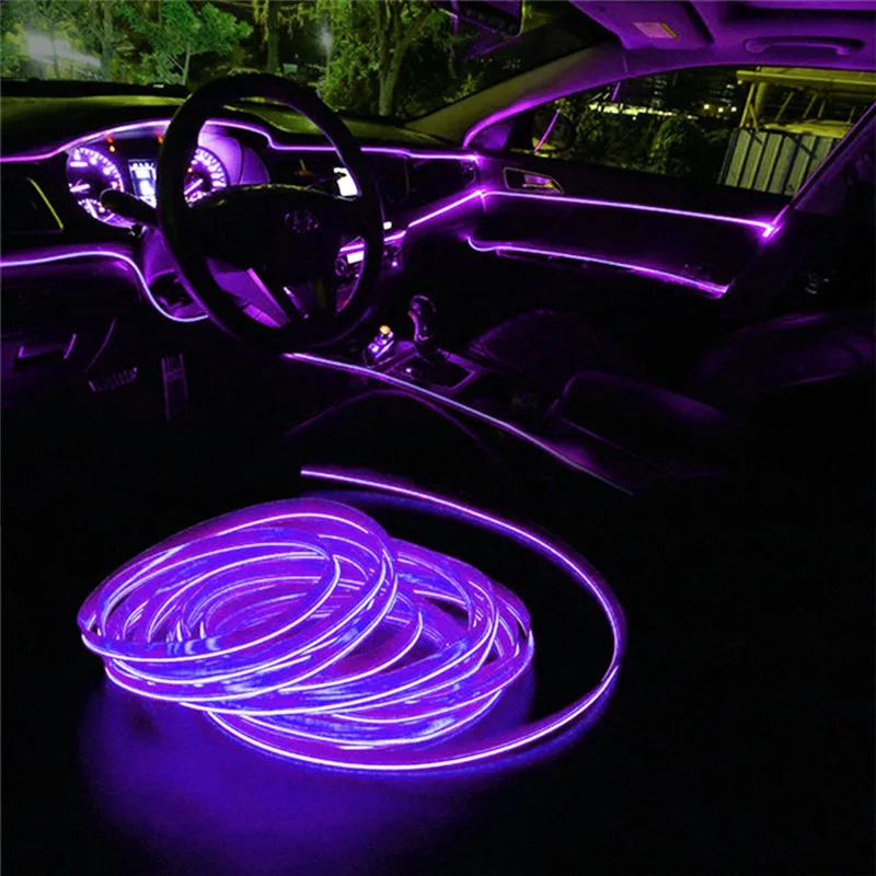 

2M Car Interior Led Strip Light Neon EL Wiring Decorative Lamp For BMW 2 Series F45 F46 F22 F23 F87 E91 E92 E93 Auto Light