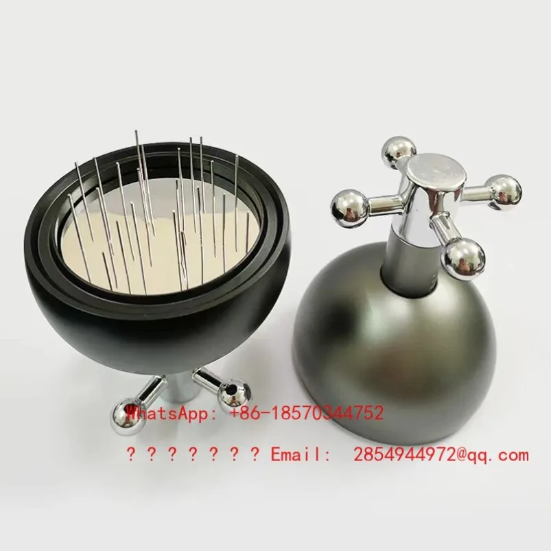 Rotating Needle Powder Dispenser, Dual Bearing Adjustable Height, Rotating Anti Caking Handle for Powder Distribution