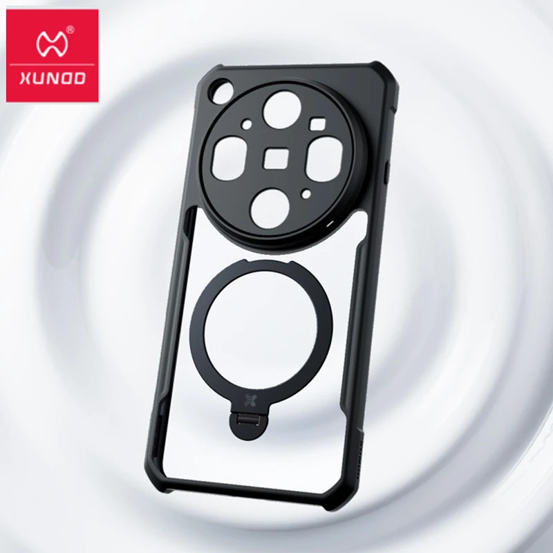 Etui Xundd do OPPO Find X9 Ultra, matowe, magnetyczne, odporne na wstrząsy, twarde PC + miękka TPU, ochronne etui na telefon z uchwytem.