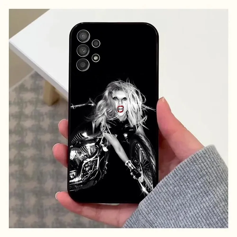 L-Lady G-Gaga Singer Phone Case For Samsung Galaxy A13,A21s,A22,A31,A32,A52,A53,A71,A80,A91 Soft Black Cover