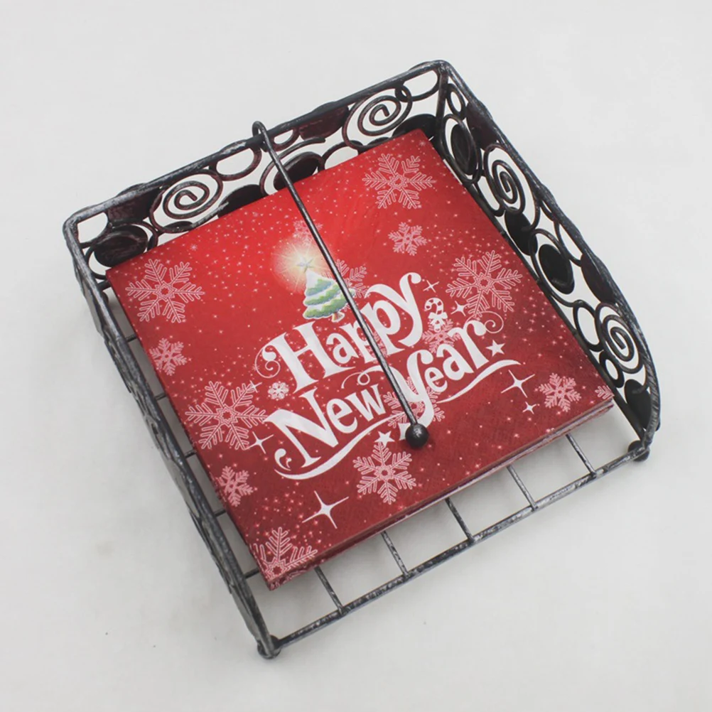 

40 Pcs Napkin Snowflake Christmas Paper Napkins Tissue Dining Table Party Red Printed