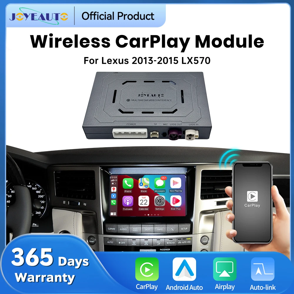 JoyeAuto Interface for Lexus LX570 2013-2015 Wireless CarPlay Android Auto Module Retrofit Mirror-Link AirPlay YouTube&Netflix