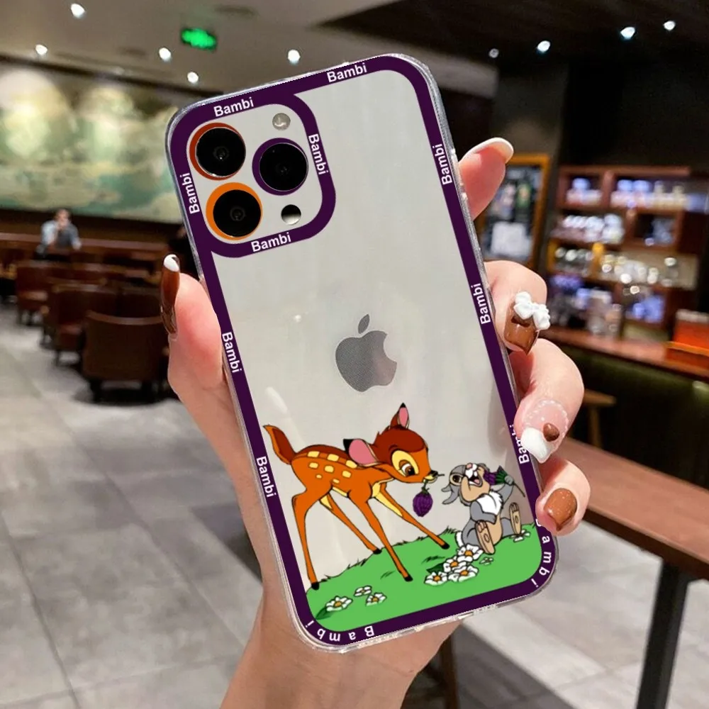 Cute Disney Bambi Littl Dee Phone Case For IPhone 11,12,13,14,15,15 Pro,13 Promax,14 Plus,15 Mini,16,16plus,16promax