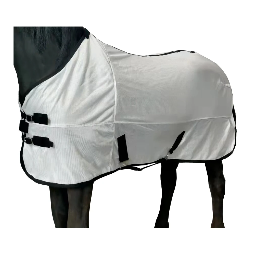 Tappeto a rete per mosche da cavallo tappeto per cavalli standard in rete d'aria lenzuolo per mosche estive per cavalli 6'0 "6'3" 6'6 "6'9"