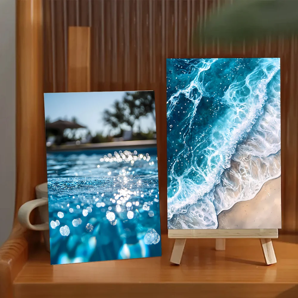32pcs, Sea Scenery Postcards, Wall Stickers, Mailing Cards, Greeting Cards, DIY Postcards, Souvenir Postcards, Decoration Produc image 5