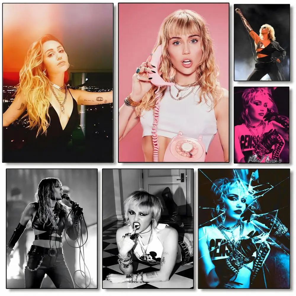 Miley Cyrus Poster, hochwertige Wandkunst für Zuhause, Schlafzimmer, Wohnzimmer, Flur, perfektes Geschenk