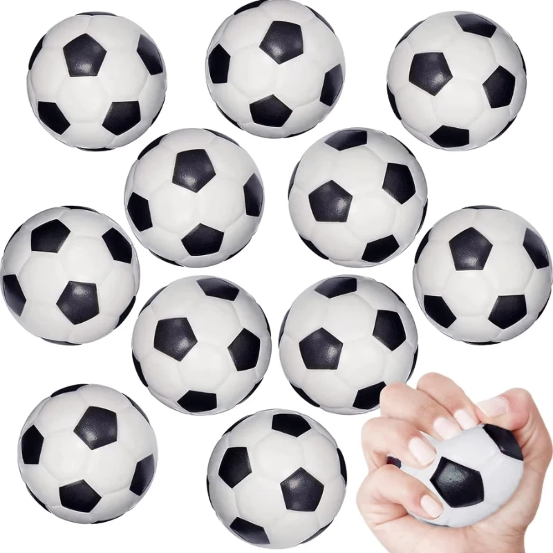 12Pcs Mini Soccer Stress Ball Foam Sports Stress Ball Bulk Soccer Party Favors Small Foam Soccer Ball for Stress Relief