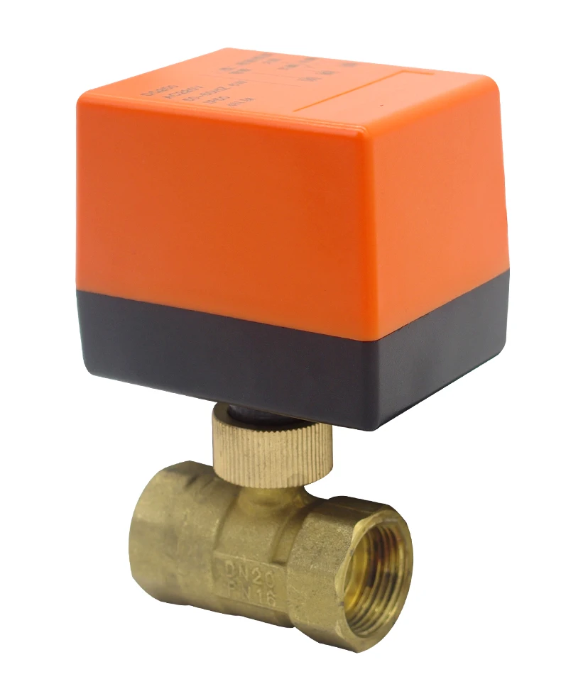 1/2″3/4″1″2″Ac220V24VDC12V24V Brass Stainless steel electric thread ball valve Solar water valve Air valve DN15 toDN50 motorized