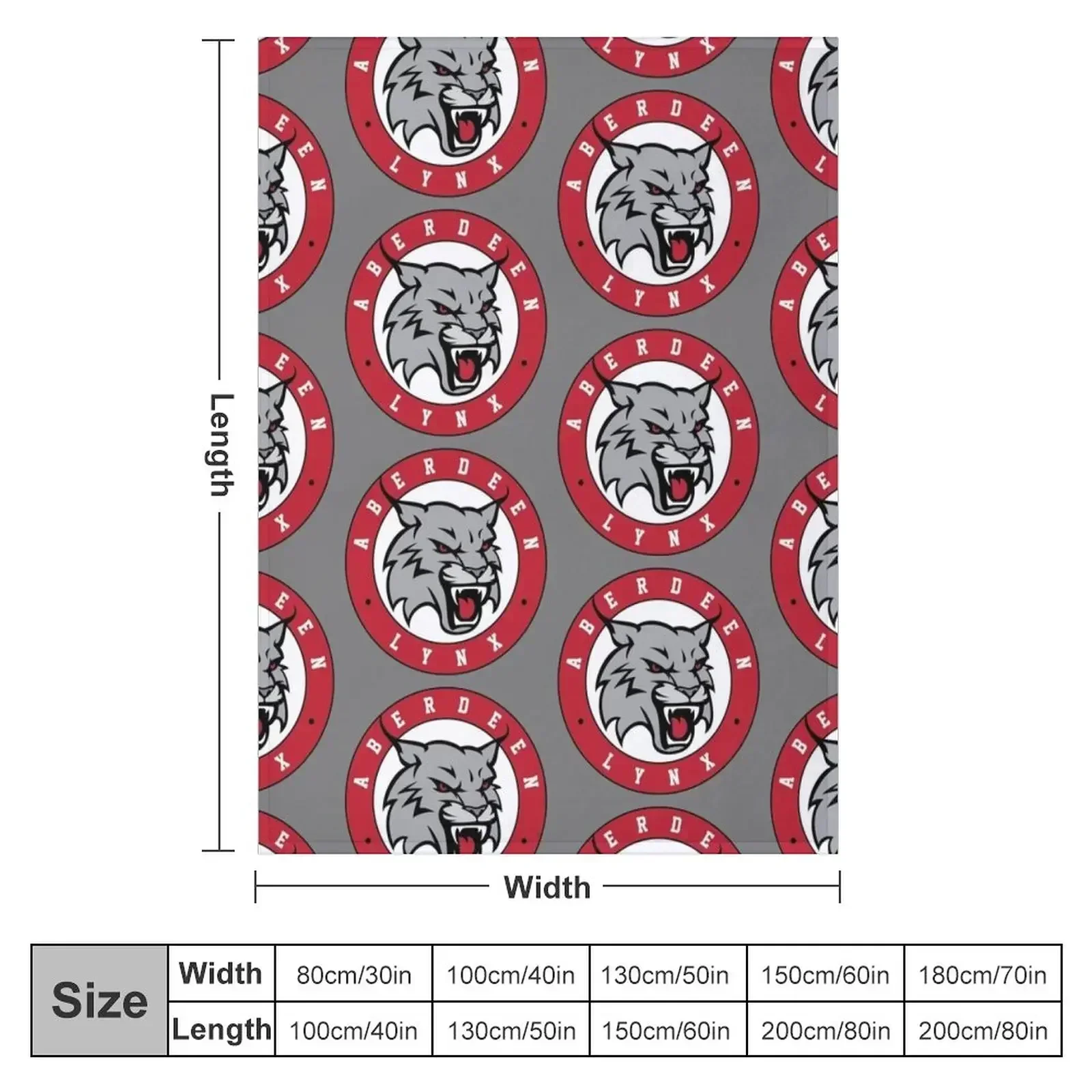 RED Lynx Logo Throw Blanket Extra Large Throw heavy to sleep Blankets