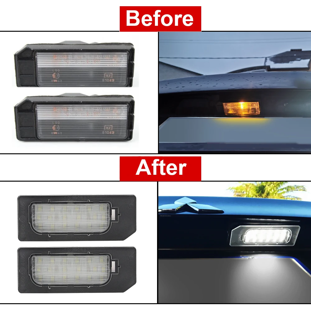 LED Number License Plate Light Lamp No Error For Mitsubishi ASX Outlander Sport 2011-2020 Rerplace OEM#: 8341A132