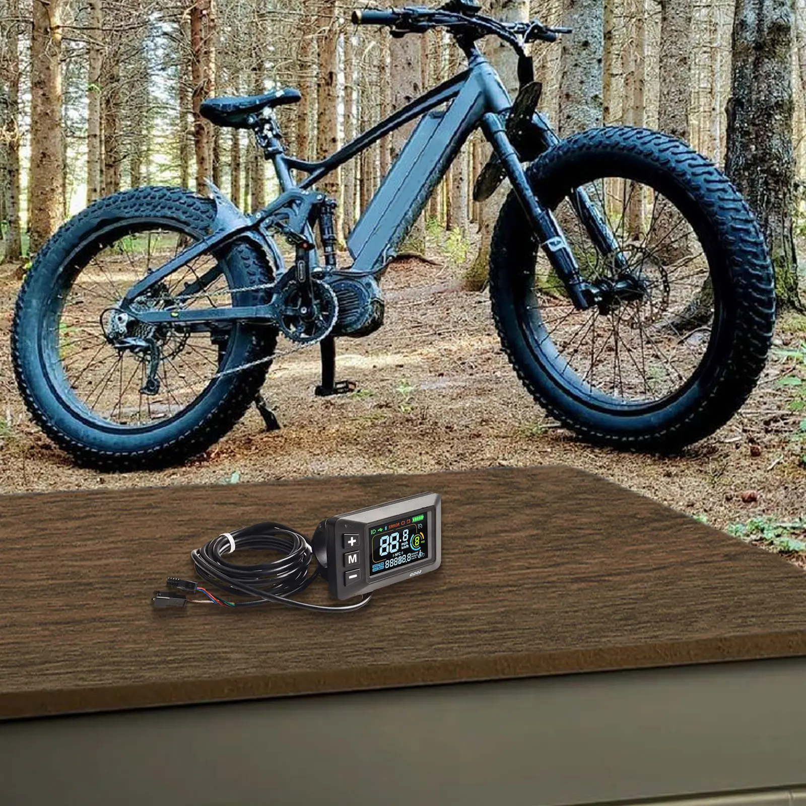 

24-60V Display Electric Bike Screen Biking Adventures 82.02mm*48.02mm Secure SM Connector For Display Secure SM Connector