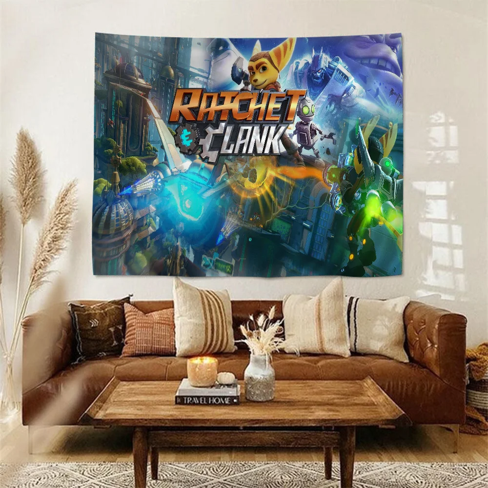 R-Ratchet And C-Clank Hippie Wall Hanging Tapestries For Living Room Home Dorm Decor Art Home Decor