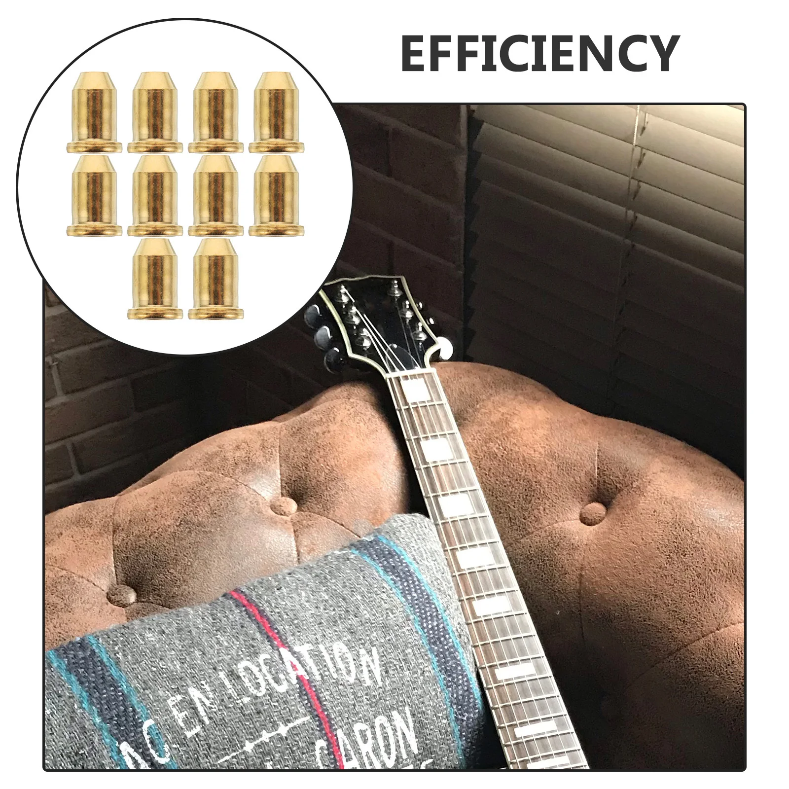 10 قطعة من حلقات سلسلة الجيتار المعدنية، ثبات قوي، سهلة الاستخدام للقيثارات الكهربائية وأجهزة تركيب الباس #3