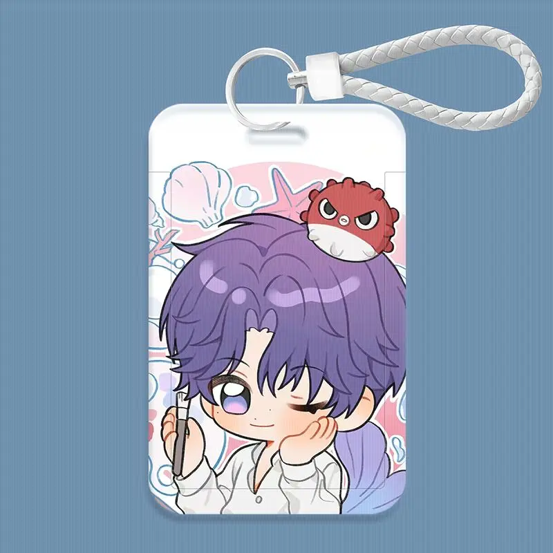 غطاء واقي لبطاقة هوية أنيمي ، الحب و Deepspace ، رفايل كالب ، حامل شارة وجبة الطالب ، حامل البطاقة