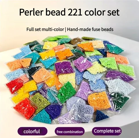 C set of 29 colors, 100 grams each (approx. 10000 beads per pack, 29 packs total), DIY pixel puzzle and handmade bead materials