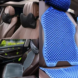 3-piece set of car cushions, car pillows, silicone car cushions, pressure reducing and comfortable neck protection headrests