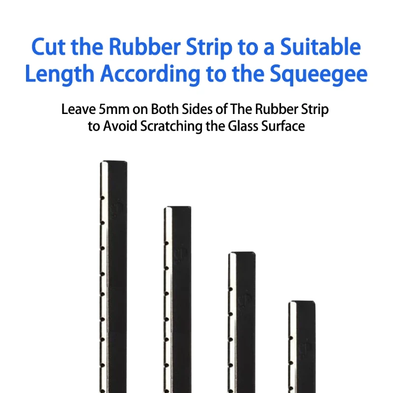 Window Squeegee Refills Replacement Squeegee Rubber Window Cleaning Tool Part Squeegee Shower Cleaner 2 Colors to Choose