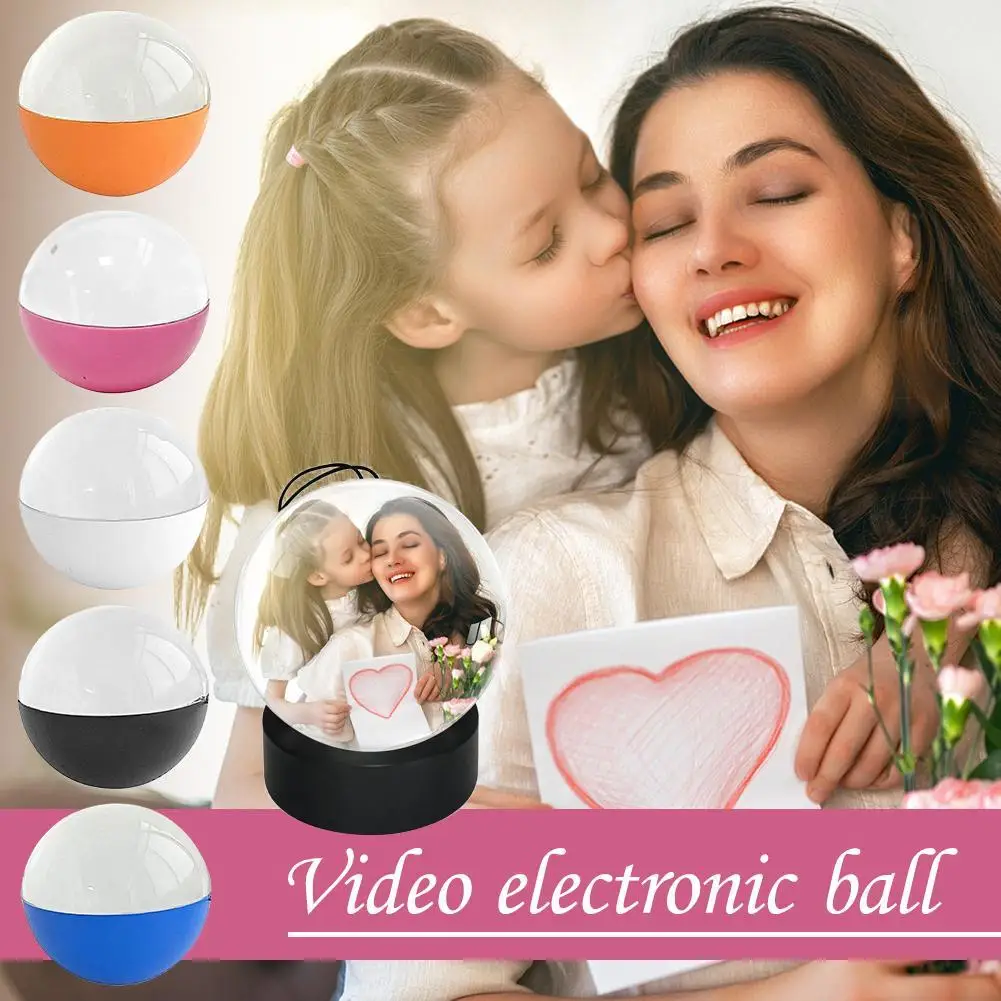 

3D Crystal Ball Video Digital Photo Album Digital Video Display Customizable Gift with Electronic Screen Mother's Day gift