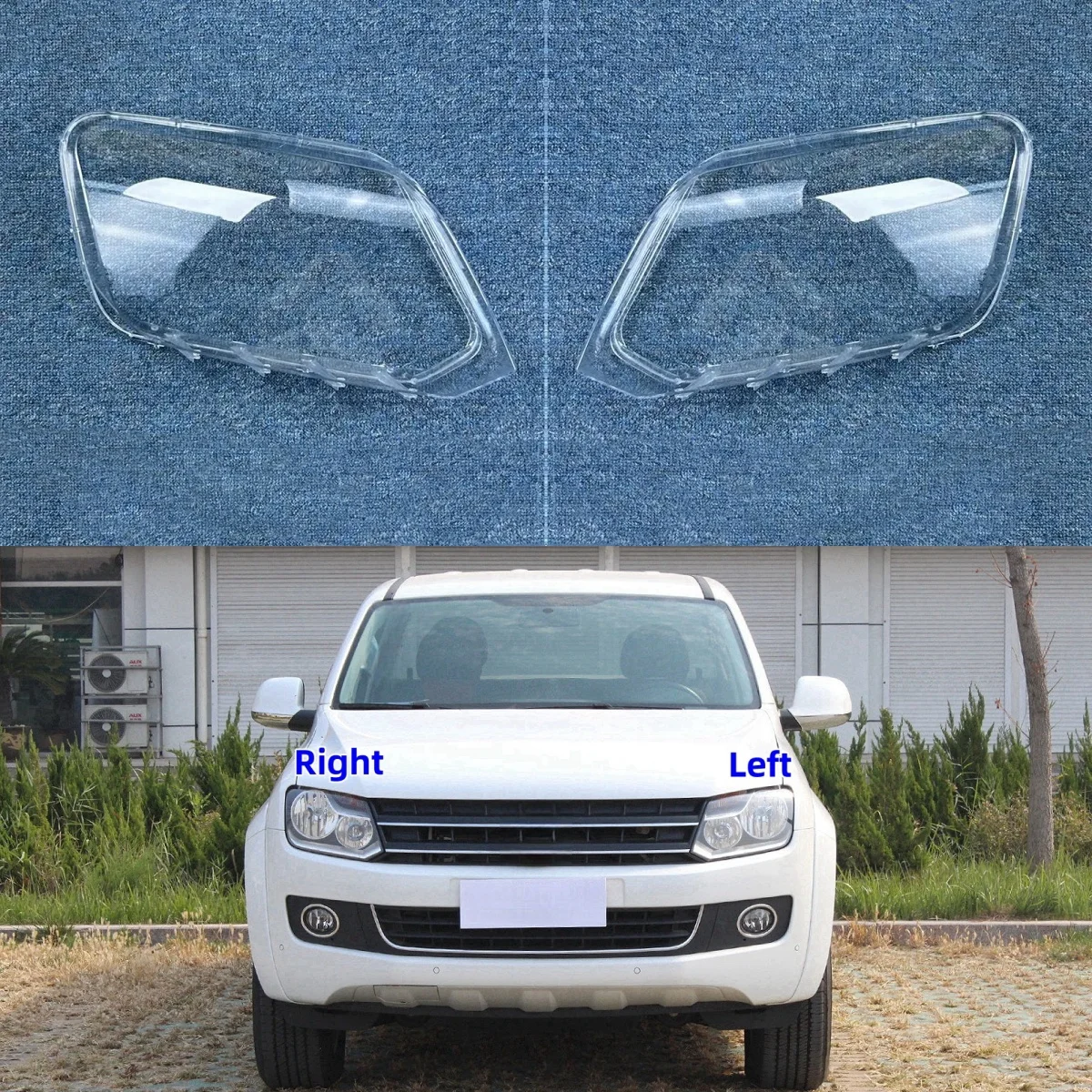 

Для Volkswagen VW Amarok 2010-2019 крышка фары абажур чехол корпус фары из плексигласа замена оригинальных линз