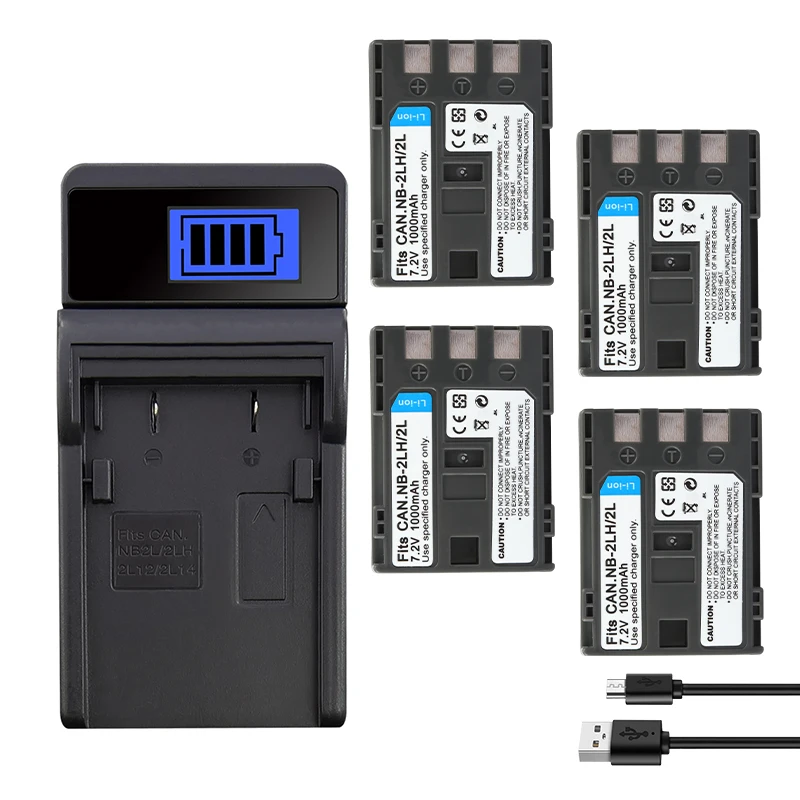 1000mAh NB-2L Battery for Canon Rebel XT G9 G7 S80 S70 S30 S