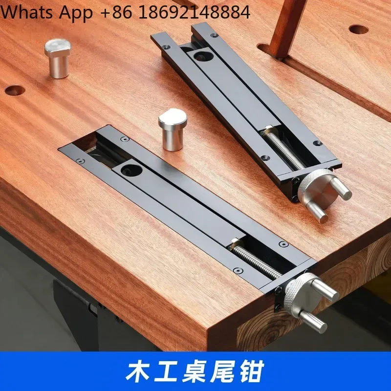 Woodworking Table Tail Pliers Inertia Fast-Moving Vice Clamp for DIY Desktop Clamp Fixed Handwheel Clamper