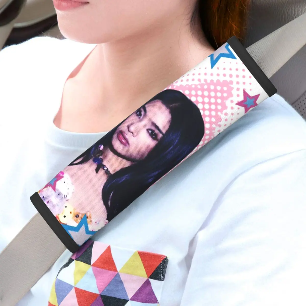 Sophia Katseyes Kpop Girl Group Car Seat Straps Shoulder Pads Super Soft Seat Belt Covers for Car Truck