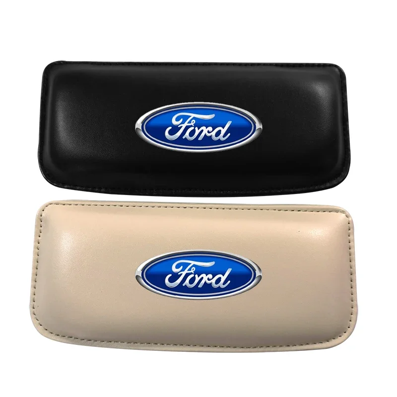 Car Styling Car Interior Pillow Comfortable Elastic Cushion Leather Knee Pad For Ford Fiesta MK7 Mondeo MK4 ST Focus MK1 MK2