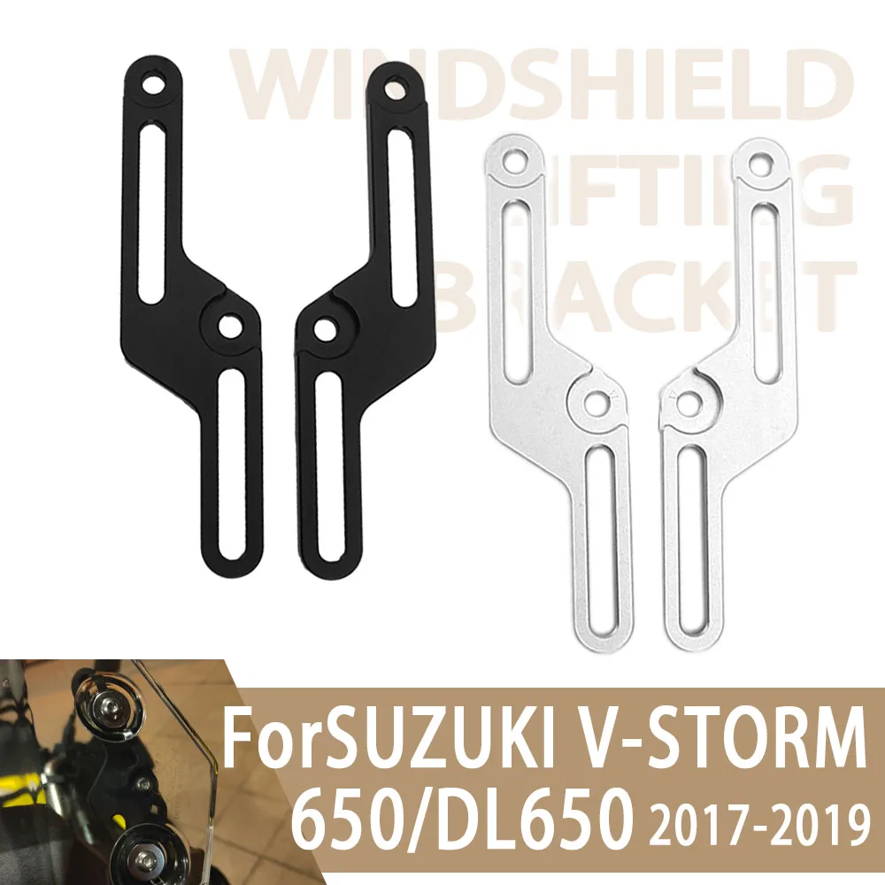 

For SUZUKI V-STROM 650 DL650 Vtrom650 Dl 650 2017 2018 2019 Motorcycle Windscreen Adjusters CNC Aluminum Windshield Bracket