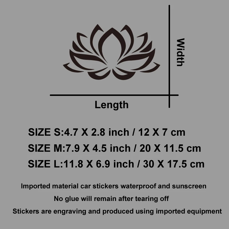 Blessing lotus blooming Decals & Bumper creative&funny stickers for cartoon fans&lover,high quality for car trucks motorcycles view 5