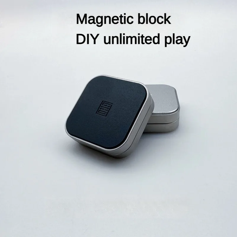 

Fidget Gyroscope EDC Magnetic Magic Cube Unlimited Stainless Steel Push Card Adult Office Decompression Metal Toy Desk Toy