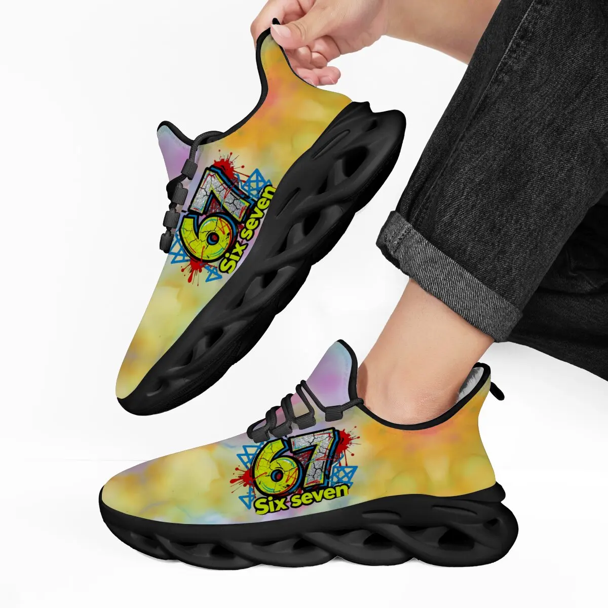 

Sports Women's Shoes Colorful Graphic Fleece Lined Casual Sneakers All-match Running Shoes Winter Fashion Zapatos De Mujer