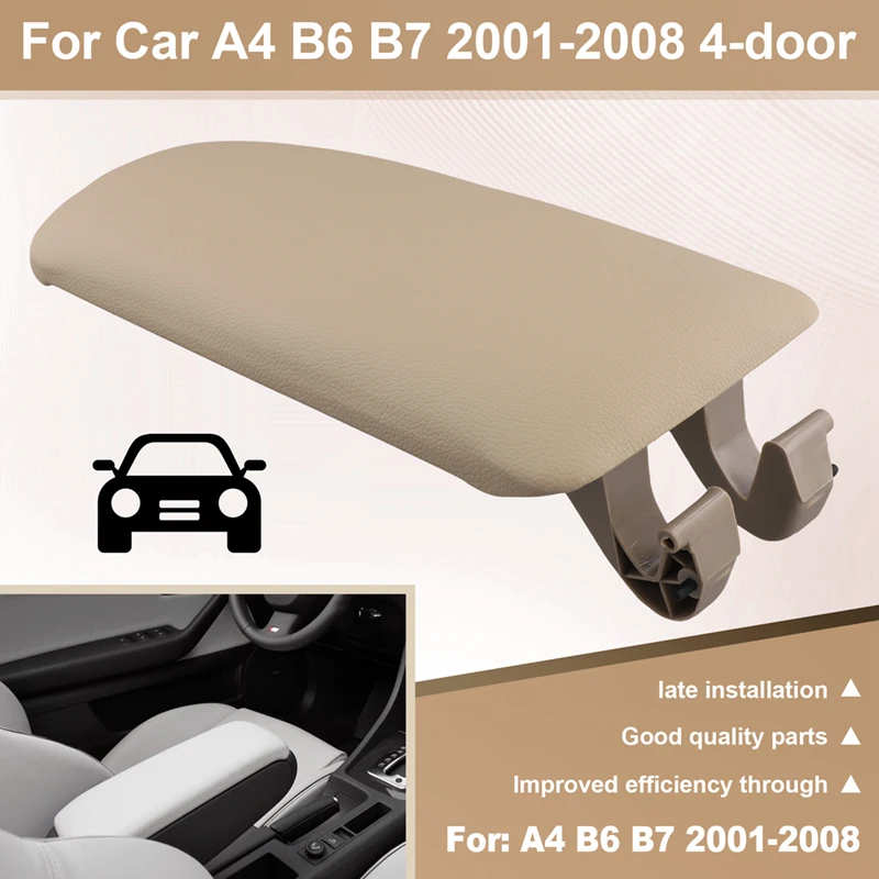 Car Center Console Armrest Cover Lid 8E0 864 245 E 8E0864245E For  A4 B6 B7 2001-2008 4-Door