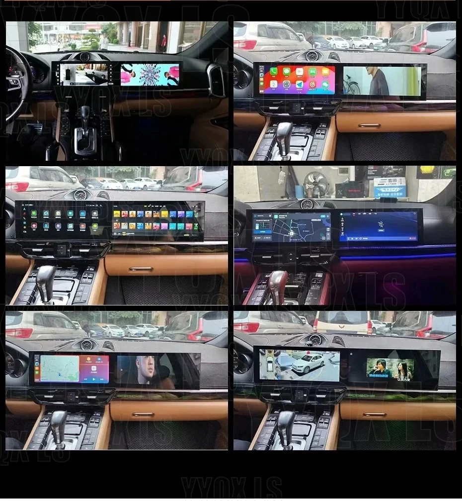12.3 Inch+12.3Inch Android Multimedia Video Player For Porsche Cayenne 2011-2017 Upgraded Interactive Dual Screen Carplay