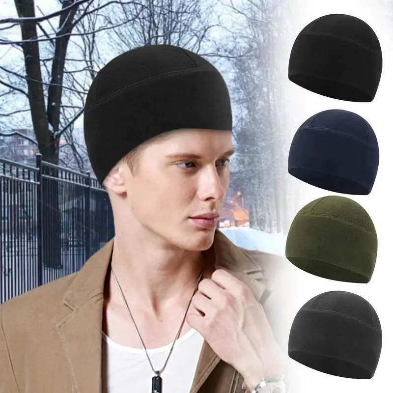 Unisex Two-Tone Winter Hats Men And Women Beanie Hat Fashion Warm Beanie Cap Casual Winter Knitted Hats Comfortable Watch Cap