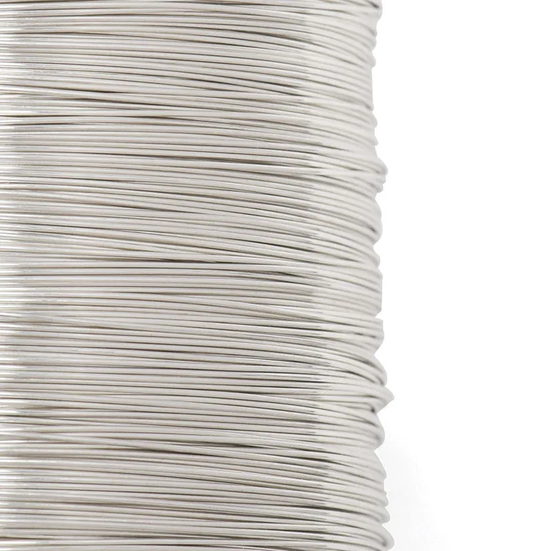 Verblassungsfreier Kupferummantelter Stahldraht 328ft Legierter Biegsamer Modellierdraht für Handwerk, Kranzherstellung, Schmuckherstellung, Perlenarbeiten, Floristik 30/28 Gauge – Detail 3