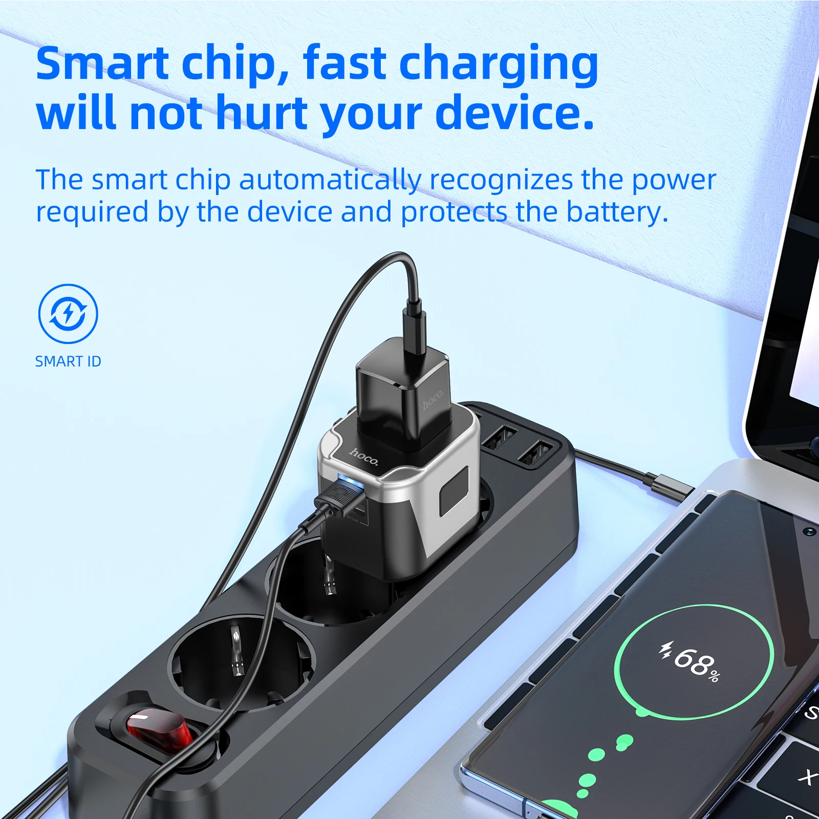 HOCO AC5 Universal Travel Multi Adapter US UK AU CN KR EU Plug Converter To Universal Wall Socket Home Conversion Plugs Adapters