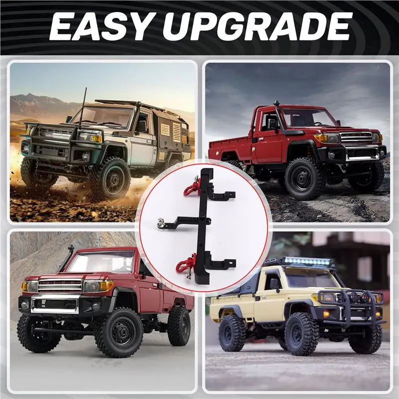 

For MN Model 1/12 For MN82 LC79 Metal Upgraded Rear Bumper Trailer Hook RC Car Parts