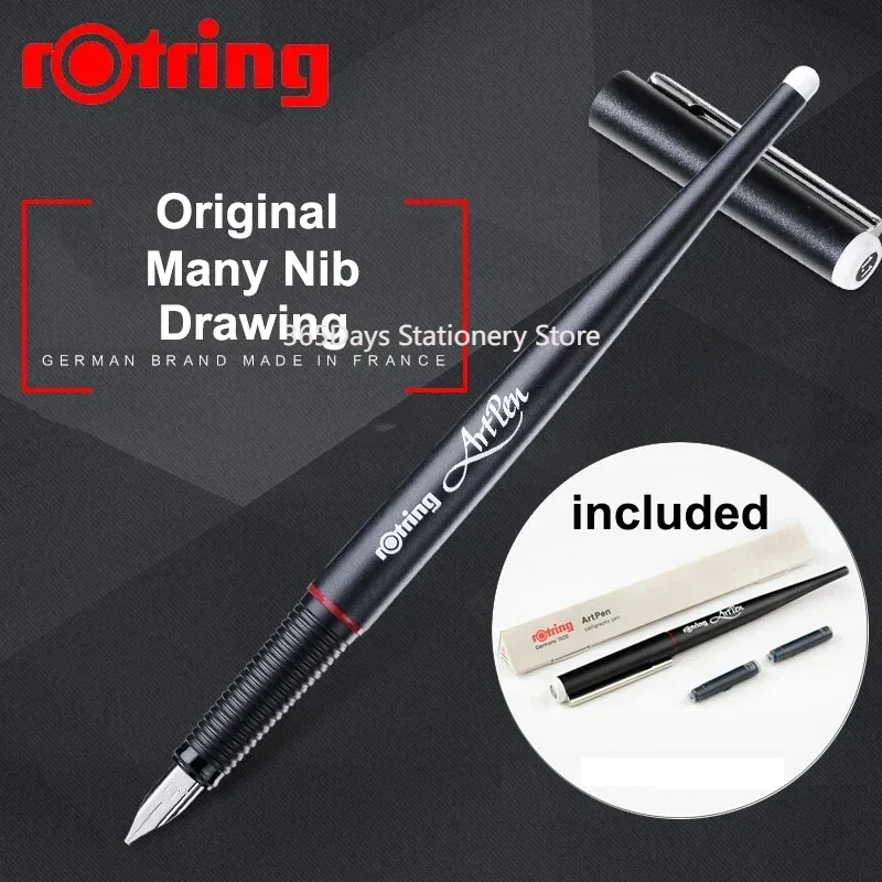 

Оригинальная перьевая ручка Rotring Art EF/F/M/1,5/1,9/2,3 мм, тренировочная ручка для письма, аксессуары, почерк, бизнес-подарок