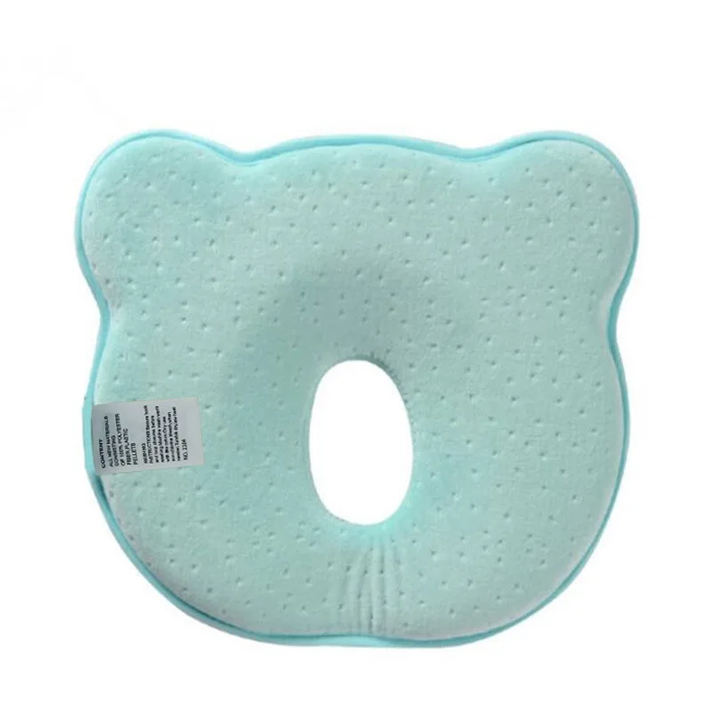Cotton Memory Foam Baby Pillow - Newborn Center Head Pillow for Infants Soft Supportive Sleep Aid