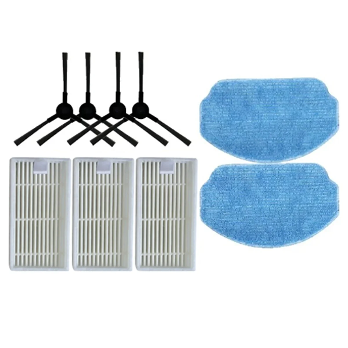 Replacement Parts for Midea VCR04W Robot Vacuum Cleaner Accessories Washable Side Brush Hepa Filter Mop Cloth