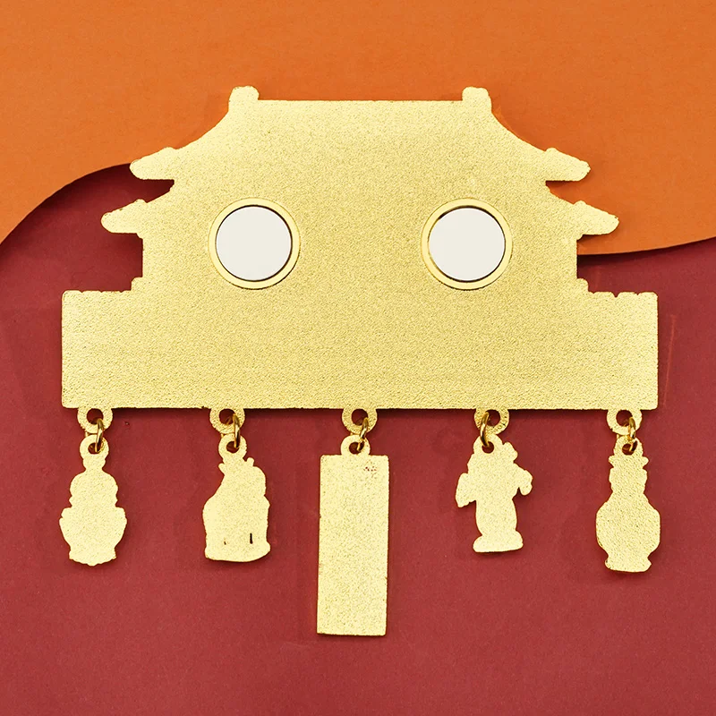 Creatief cadeau van "Fu Lu Ping An Refrigerator Sticker" uit de Shenwumen van de Verboden Stad