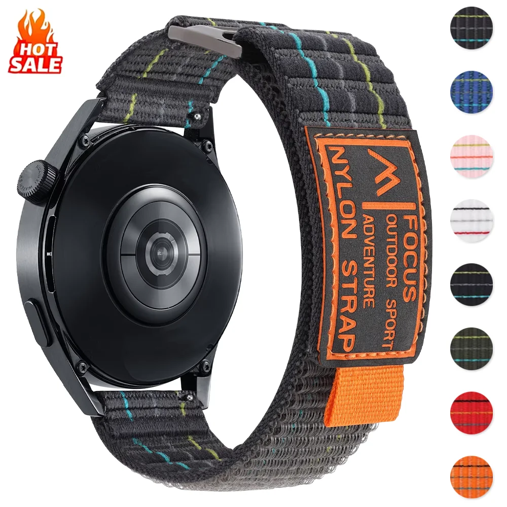 

20mm 22mm Nylon Loop Strap For Garmin Venu 3/2/Vivoactive 4/5/6 band For Forerunner 570/965/165/265/255 Bracelet Venu Watchband