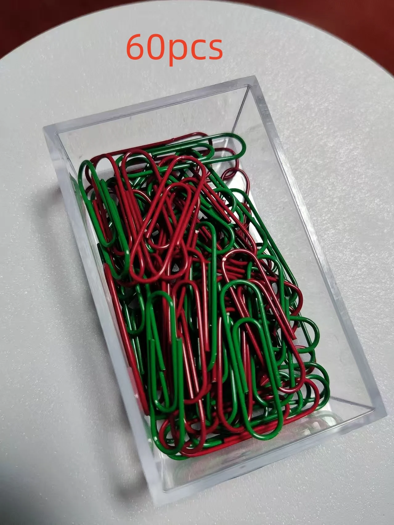 Bview Art 60pcs Christmas Themed Assorted Color Paper Clips for Office & School Supplies