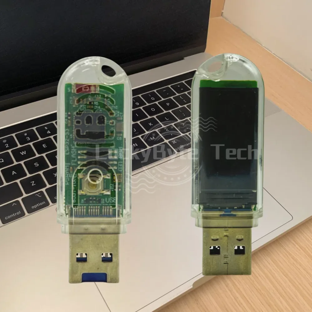 Lucky Miner-Mineur de Loterie V3 USB Mini 74KH/S, Appareil Silencieux à Usage Domestique avec Mini Écran, Crypto Asic LV03, Machine de Minage Solo