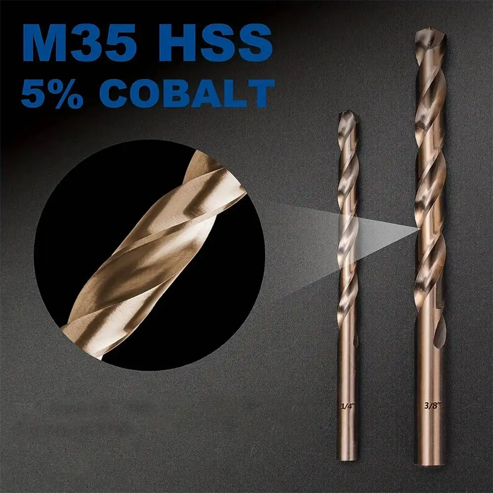 Profissional alvenaria Drill Bit Set, brocas métricas, ponta de carboneto de tungstênio, trabalho para vidro metal telha concreto, 3 em, 16 em-1 em, 13PCs