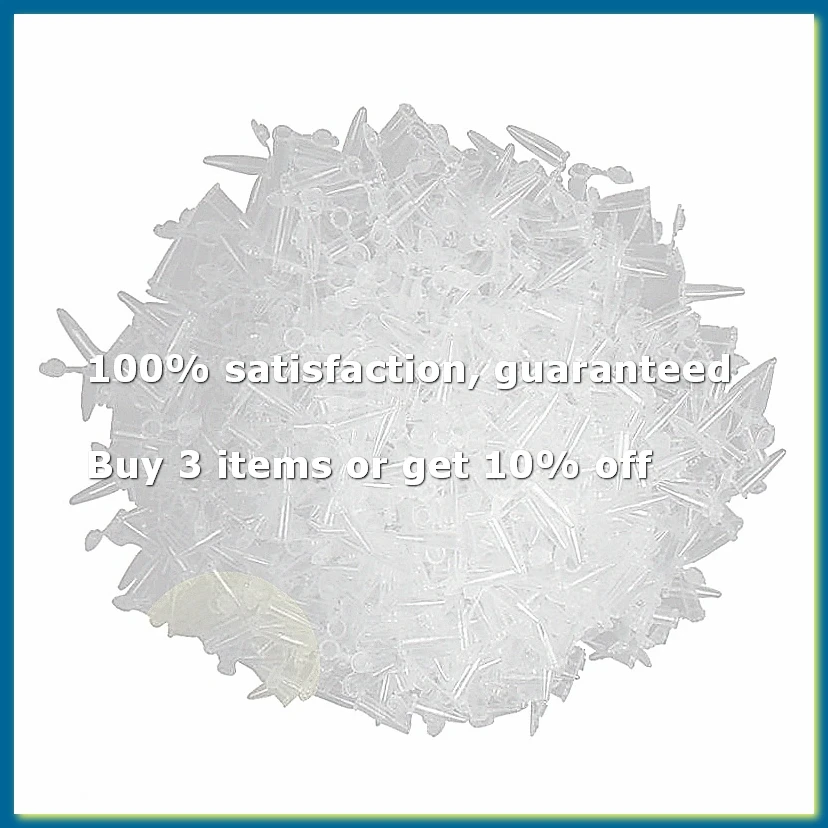 1000 Pcs Laboratory Clear White Mark Printed Plastic Centrifuge Tube 0.5ml-A62I